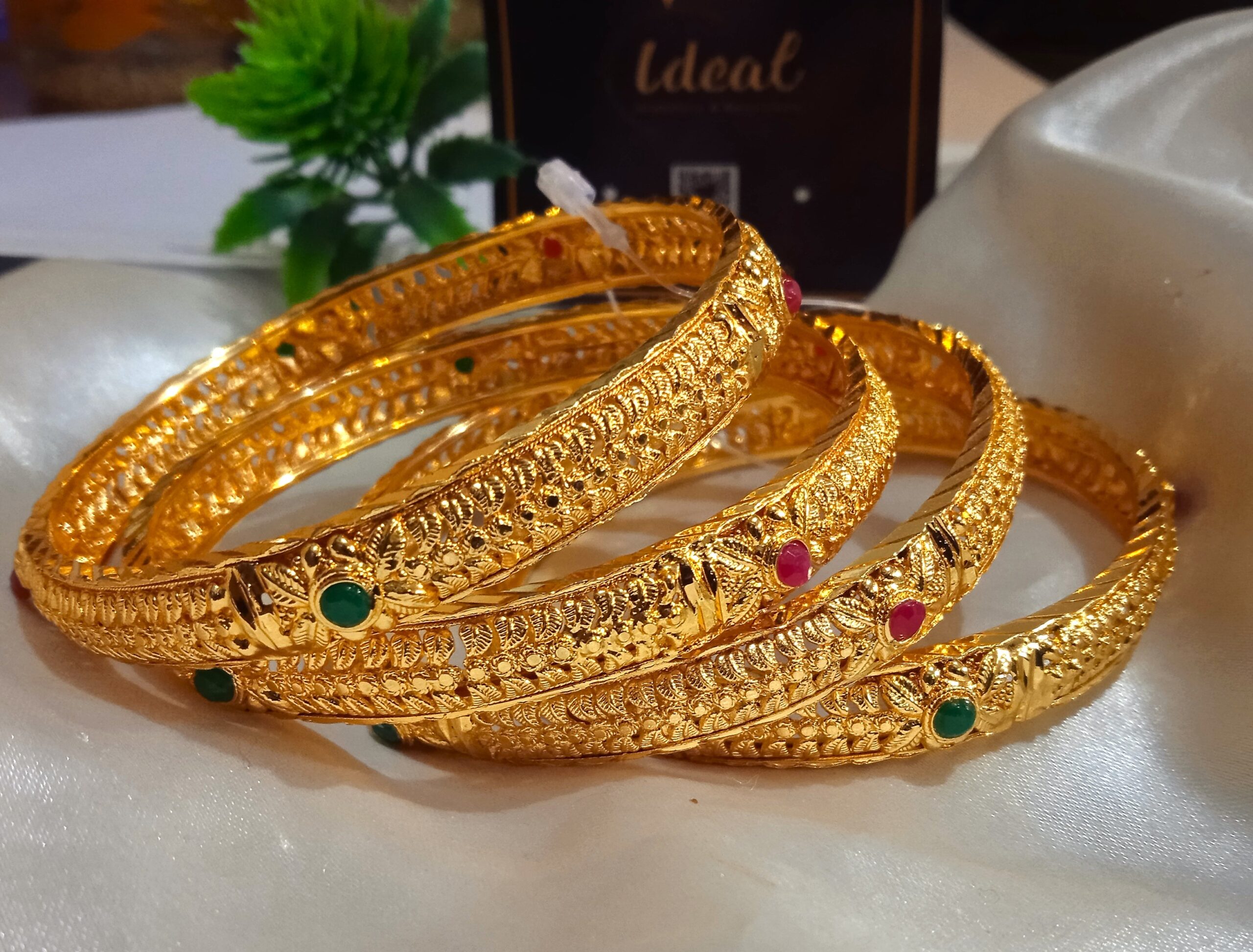 Golden Polish Bangles